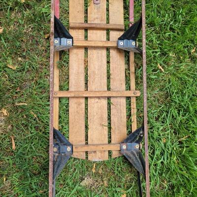 VINTAGE WESTER CLIPPER WOODEN SLED