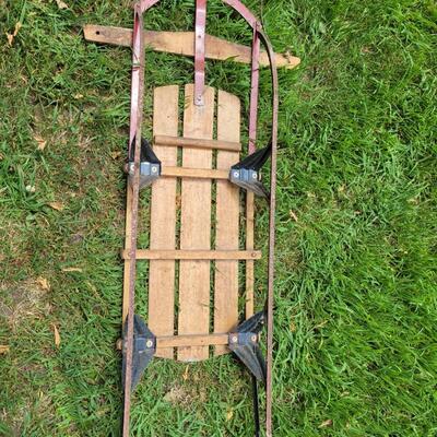 VINTAGE WESTER CLIPPER WOODEN SLED