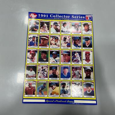 -88- BASEBALL | Uncut Sheets and Sets of Post Cereal baseball Cards