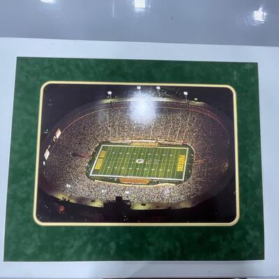 -90- FOOTBALL | Matted Large Green Bay Packers Photograph