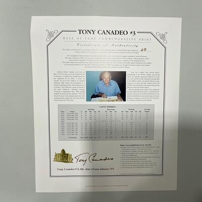 -95- FOOTBALL | Tony Canadeo Autographed Hall of Fame Print