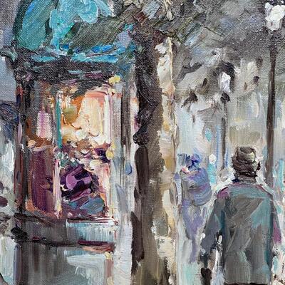 Torrenz Colorful Paris Impressionist street scene original oil painting o/c
