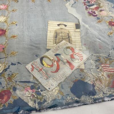 -104- MILITARY | World War Books, Photograph, and Souvenir Silk