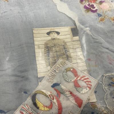 -104- MILITARY | World War Books, Photograph, and Souvenir Silk