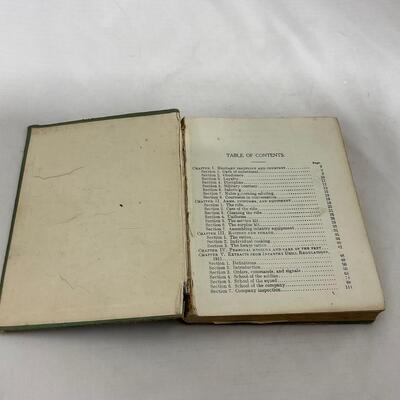 -105- MILITARY | 1917 US Army Infantry Book with Trench Art Book Clip