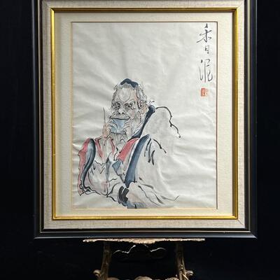 Chinese Esoteric DARUMA watercolor ink on paper