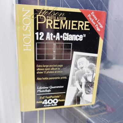 PREMIERE REFILLABLE PHOTO ALBUMS W/ EXTRAS - NEW