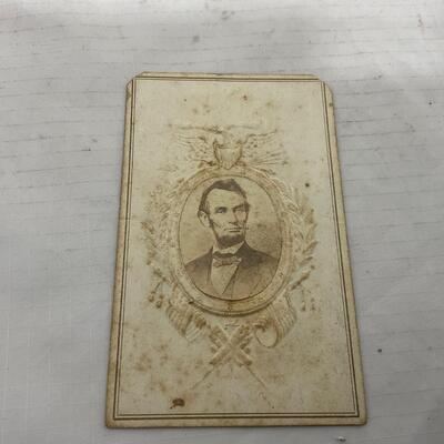 -109- HISTORY | Civil War Era Abe Lincoln Trade Advertising