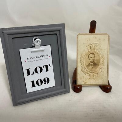 -109- HISTORY | Civil War Era Abe Lincoln Trade Advertising