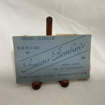 -110- MILITARY | World War I France bombing Postcard Booklet