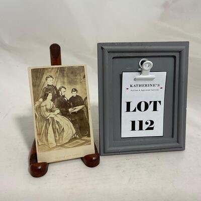 -112- HISTORY | Civil War Era Abe Lincoln with Family CDV