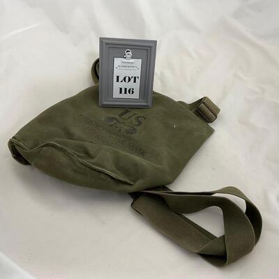 -116- MILITARY | World War 2 Us Field Protective Mask Bag