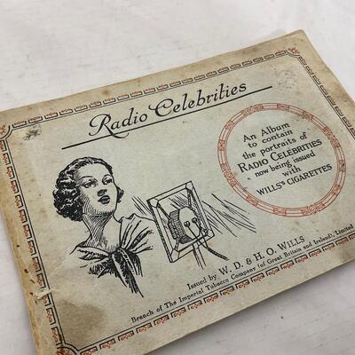 -130- ADVERTISEMENT | 1930â€™s Radio Celebrities Wills Cigarette Cards