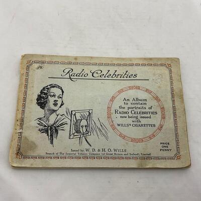 -130- ADVERTISEMENT | 1930â€™s Radio Celebrities Wills Cigarette Cards