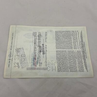 -132- ADVERTISEMENT | Vintage Studebaker Packard Automobile Stock Certificates