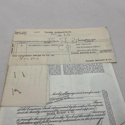 -132- ADVERTISEMENT | Vintage Studebaker Packard Automobile Stock Certificates