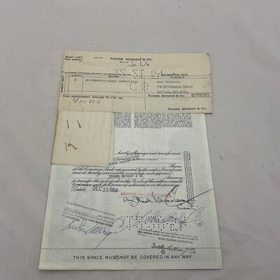 -132- ADVERTISEMENT | Vintage Studebaker Packard Automobile Stock Certificates