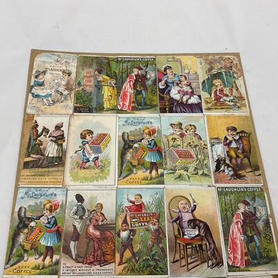 -135- ADVERTISEMENT | 1800â€™s Trade Cards Mclaughlins Coffee