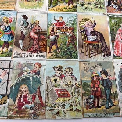 -135- ADVERTISEMENT | 1800â€™s Trade Cards Mclaughlins Coffee