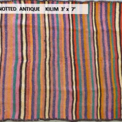 Fine quality,  Persian Hand Knotted Vintage Kilims, 3' X 7'                         
on Perfect Conditions 
Retail Price=...