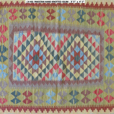 Fine quality, Pakistan Hand Knotted Kilims, 3'3