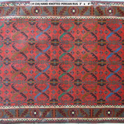Fine quality, authentic Hand Knotted Antique Persian Rug, 3'X 4'          on Perfect Conditions, 60 to  80 years old.
Retail Price=...