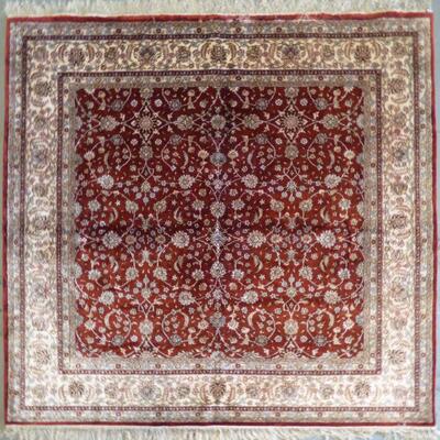 Turkish Silk 008, Hand Knotted Fine quality Turkish Silk Rug,
 6'2