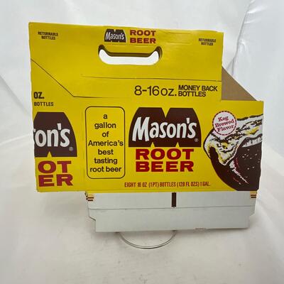 -143- ADVERTISEMENT | 1960â€™s New Old Stock Mason Rootbeer Cardboard Cases