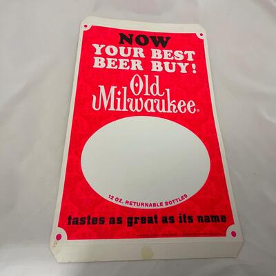 -146- ADVERTISEMENT | 1969 Old Milwaukee Beer Sign
