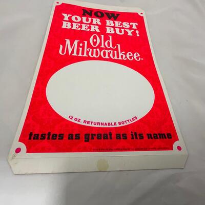 -146- ADVERTISEMENT | 1969 Old Milwaukee Beer Sign