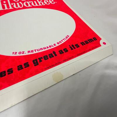 -146- ADVERTISEMENT | 1969 Old Milwaukee Beer Sign