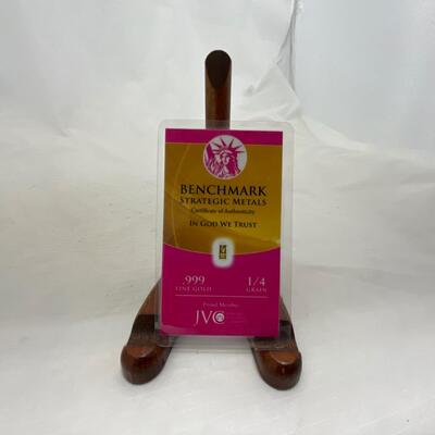 -157- CURRENCY | Fraction 1/4 Grain .999 Fine Gold