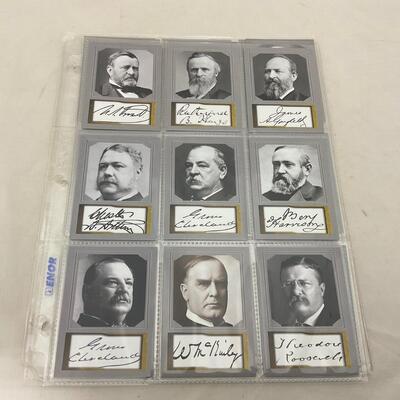 -160- HISTORY | Complete Set of Us Presidents Cards