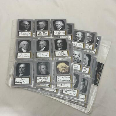 -160- HISTORY | Complete Set of Us Presidents Cards
