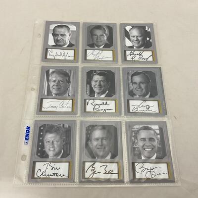 -160- HISTORY | Complete Set of Us Presidents Cards