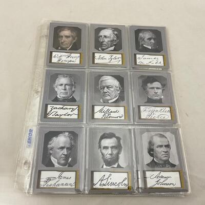 -160- HISTORY | Complete Set of Us Presidents Cards