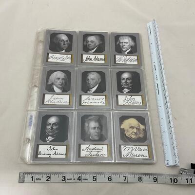 -160- HISTORY | Complete Set of Us Presidents Cards