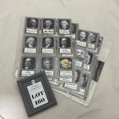 -160- HISTORY | Complete Set of Us Presidents Cards