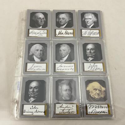 -160- HISTORY | Complete Set of Us Presidents Cards