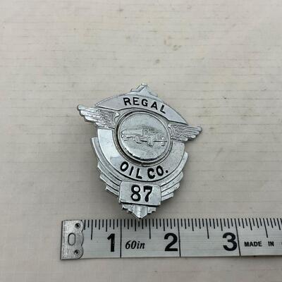 -164- VINTAGE | Regal Oil Company Driver Badge