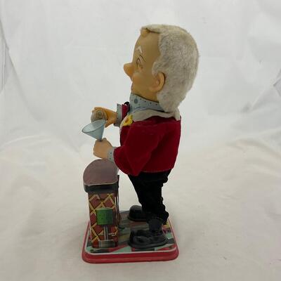 -169- VINTAGE | Tin Bartender Toy