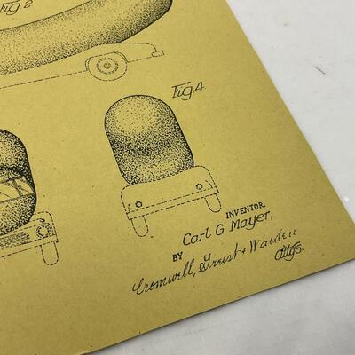 -170- POP CULTURE | Printed Copy of 1950â€™s Oscar Meyer Weiner Mobil Patent Drawing