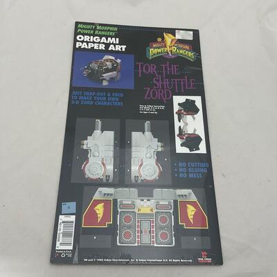 -174- POP CULTURE | 1994 New Old Stock Power Ranger Origami Paper Art