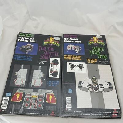 -174- POP CULTURE | 1994 New Old Stock Power Ranger Origami Paper Art