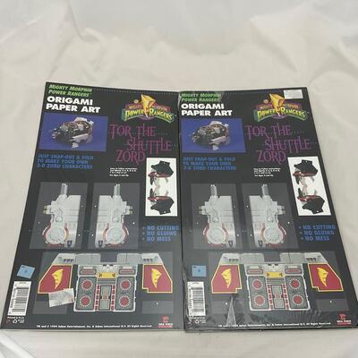 -174- POP CULTURE | 1994 New Old Stock Power Ranger Origami Paper Art