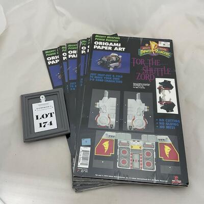 -174- POP CULTURE | 1994 New Old Stock Power Ranger Origami Paper Art