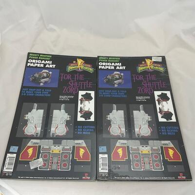 -174- POP CULTURE | 1994 New Old Stock Power Ranger Origami Paper Art