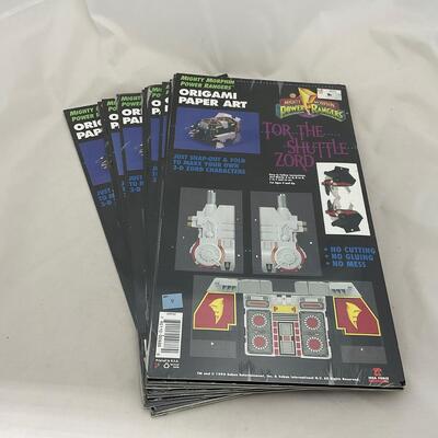 -174- POP CULTURE | 1994 New Old Stock Power Ranger Origami Paper Art