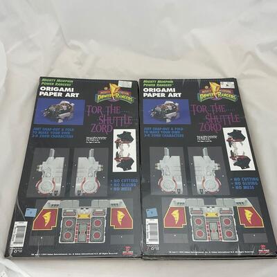 -174- POP CULTURE | 1994 New Old Stock Power Ranger Origami Paper Art
