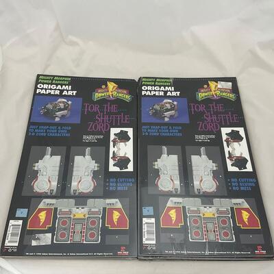 -174- POP CULTURE | 1994 New Old Stock Power Ranger Origami Paper Art